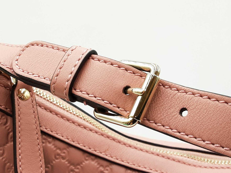 Gucci Margaux Shoulder Bag In Pink Microguccissima Leather Fw0725przdu