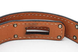 Hermes Kelly Double Tour Black Leather Bracelet Eb0426lxzsa