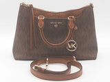 Michael Kors Austen Satchel Brown Handbag Aa0626wzsa