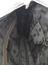 Gucci Guccissima Dark Brown Leather Messenger Crossbody Bag Eb0426lrxsa