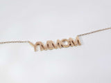 Pavé Diamond " Mommy " Statement Necklace In 14k Gold 3.1g 22 Inch Fw0426ozxdu