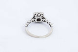 Approx. 0.45ctw Diamond Ring In 14k White Gold 3.5 Grams Size 8 Eb0824lixdu