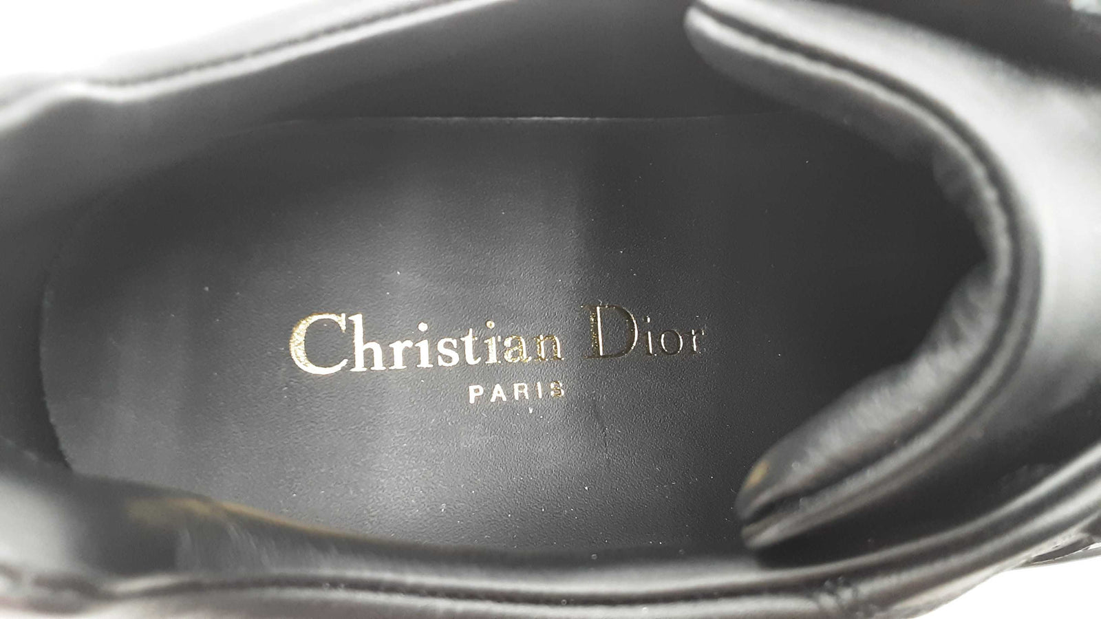 Christian Dior Cd Logo Lace Up Black Suede Sneakers Size 6.5