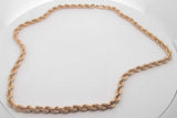 10k Yellow Gold Rope Chain Necklace With 14k Clasp 58.4 Grams 20 In Eb0326osxzsa