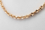 14k Yellow Gold Rope Chain Necklace 9.8 Grams 20 Inch Eb0926rrxsa