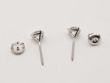 1.01 Cttw Lab Grown Diamonds 14k Wg 1.0g Screw Back Stud Earrings Do0326orxde