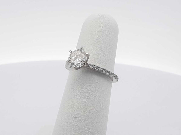 1.09ctw Diamond 14k White Gold 2.3 Grams Ring Size 5 Sd0525lpzxsa