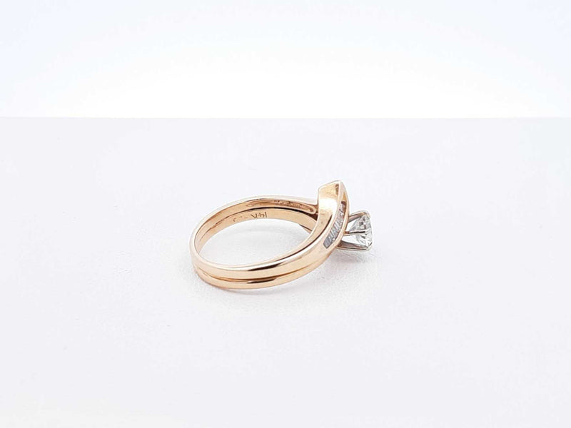0.55 Cttw Diamond & 14k Yellow Gold Ring 4.7 Grams Size 6 Fw0825wzxdu