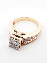 1.66 Cttw Diamond & 14k Yellow Gold Engagement Ring 7.4 Grams Size 6 Fwlzxzdu