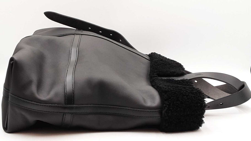 Hermes Cristobal & Shearling Etriviere Shopping Tote Bag Sd0925ozxzde