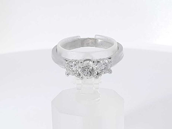1.0 Cttw Diamond 14k White Gold Ring 3.9 Grams Size 8 Aa0625rzxsa