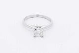0.70ctw Princes Cut Diamond Ring 14k White Gold 2.3 Grams Size 5.25 Eb1025wwxsa