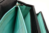 Tiffany & Co. Black Leather Turnlock Wallet On Chain Eb0526lxzde