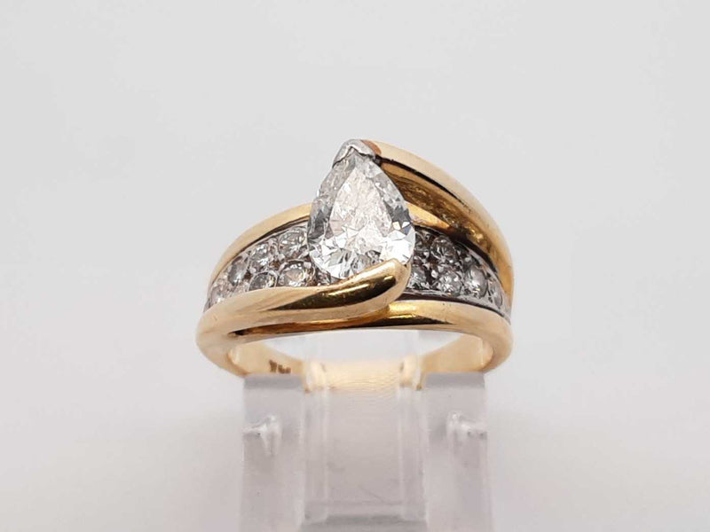 1.0 Cttw Diamond & 14k Yellow Gold Ring 4.5 Grams Size 4.25 Fw1224rxzdu
