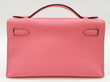 Hermes Kelly Pochette Rose Azalee Pink Swift Gold Hardware Clutch Do1025lwrxzxde
