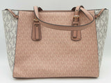 Michael Kors Voyager Ballet Pink Tan Signature Tote Bag Do0525pxde