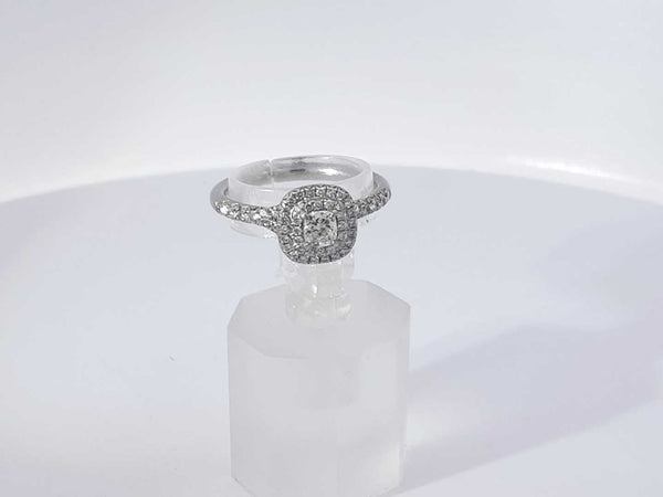 0.61 Cttw Diamond 14k Tiffany & Co White Gold 4.5 G Ring Size 6 Aa0725lrzxsa