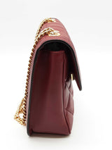 Gucci Deco Burgundy Leather Shoulder Bag Eb0626cxzde