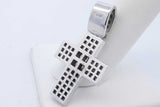 1.56cttw Princess Cut Diamond Cross Pendant 14k White Gold 9.7 Grams Eb0526cxzde