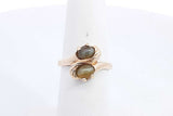 Cat's Eye Gemstone Ring In 14k Yellow Gold 3.4 Grams Size 5.5 Eb0924sxsa