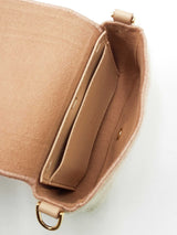 Fendi Nano Baguette Mink Crossbody Bag & Charm Fw0225loxzdu
