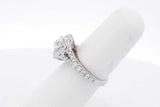 1.74cttw Diamond Ring In 14k White Gold 4.9 Grams Size 5.5 Eb0326prxsa