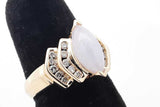Lavender Stone & Diamond Ring In 14k Yellow Gold 5.2 Grams Size 6.75 Eb0826wxrsa