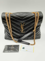 Yves Saint Laurent Loulou Black Quilted Leather Shoulder Bag Eb1123lwxzdu