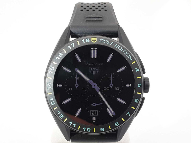 Tag Heuer Connected Calibre E4 Golf Smart Watch 45mm Aa0725ezxsa