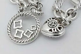 David Yurman Sterling Silver Cable Charm Bracelet 6.2 Grams 7 Inch Eb0626lrxsa