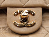 Chanel Classic Mini Square Flap Bag In Tan Diamond-quilted Leather Fw1225lxzxdu
