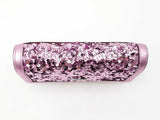 Coach Small Flap Clutch In Lilac Metallic Leather & Sequins Fw1125