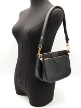 Louis Vuitton Multi Pochette In Black Monogram Empreinte Leather Fw0126lwxzdu