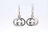 Gucci Gg Logo Sterling Silver Dangle Earrings 7.9 Grams Eb0824prsa