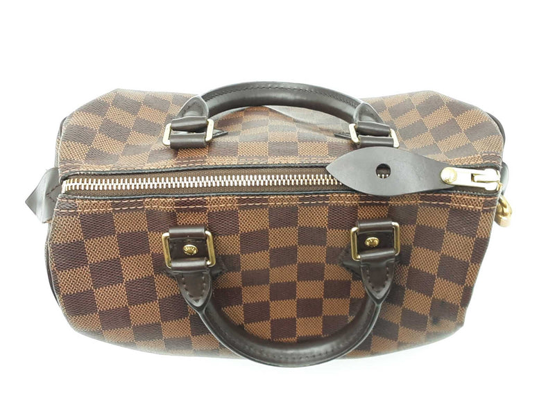 Louis Vuitton Speedy 25 In Damier Ebene Coated Canvas Fw0925rxzdu