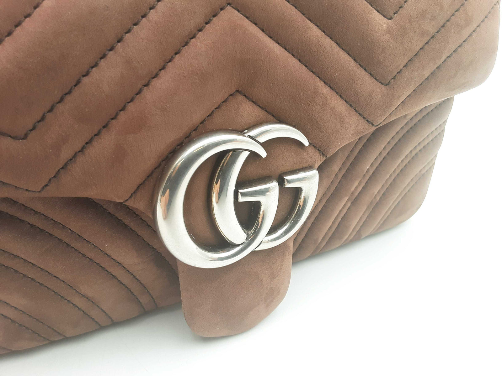 Gucci Gg Marmont Suede Brown Medium Handbag Aa0326czxsa – Max Pawn