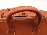 Hermes Birkin Hac 50 Gold Brown Clemence Brass Duffle Bag Vc0823lwrxzmia