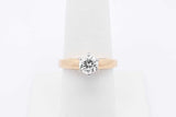 0.90ctw Diamond Ring In 18k Yellow Gold 5.7 Grams Size 7.25 Eb1225lrxzsa