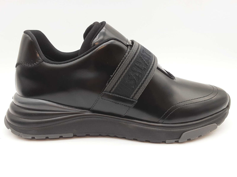 Salvatore Ferragamo Tommy Nero Black Leather Slip On Shoes Size 9m Do0825lxzde