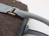 Michael Kors Lynn Brown Signature Blue Saffiano Crossbody Satchel Do0225rxde
