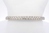 4.84cttw Diamond 14k Yellow Gold Hinged Bangle Bracelet 30.5 Grams Eb0326orxzdu