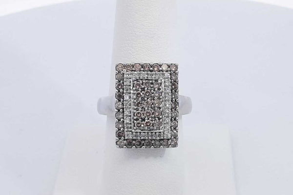 1.4ctw Diamond Ring In 14k White Gold 5.8 Grams Size 7.25 Eb0425wxzsa