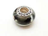 Pandora Black Stars Gray Murano Glass 0.925 Silver 2.9g Charm Do0425cde