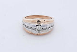 0.25cttw Diamond Ring In 14k Two Tone Gold 7.2 Grams Size 6.5 Eb0926ixzde