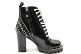 Louis Vuitton Black Patent  Leather Star Trail Ankle Boots Size 36 Eb0426lorde