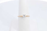 0.26ctw Princess Cut Diamond 14k Yellow Gold Ring 1.8 Grams Size 7 Eb0526opxdu