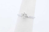 0.35ctw Diamond Solitaire Ring In 14k White Gold 1.6 Grams Size 5.5 Eb0825oxzde