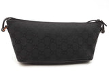 Gucci Black Gg Monogram Canvas Boat Pochette Eb0826lxzsa