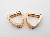 Cartier 18k Yellow Gold Retro Fluted Cuff Links 16.5 Grams Fw0925lrxzdu