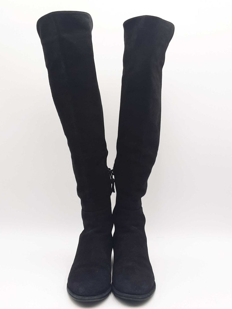 Stuart Weitzman Black Suede Knee High Boots Size 5 Eb0623crsa